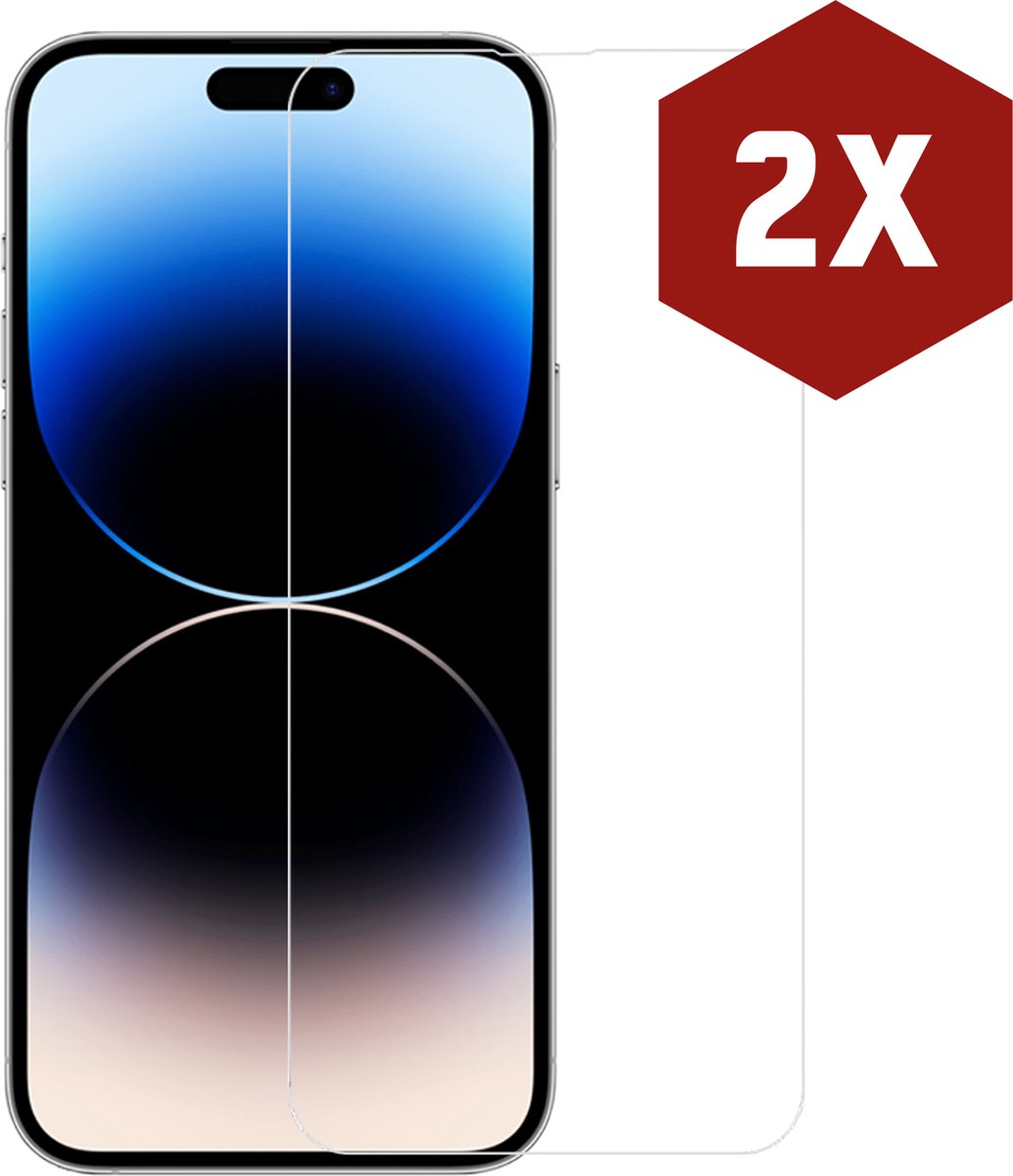 Screenprotector geschikt voor iPhone 14 Pro - 2-pack - Kratoshield