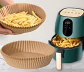 AirFryer Wegwerpbakjes XXL  - Tot 220º - Olie Afstotend - AirFryer Bakpapier 50 stuks - 23CM