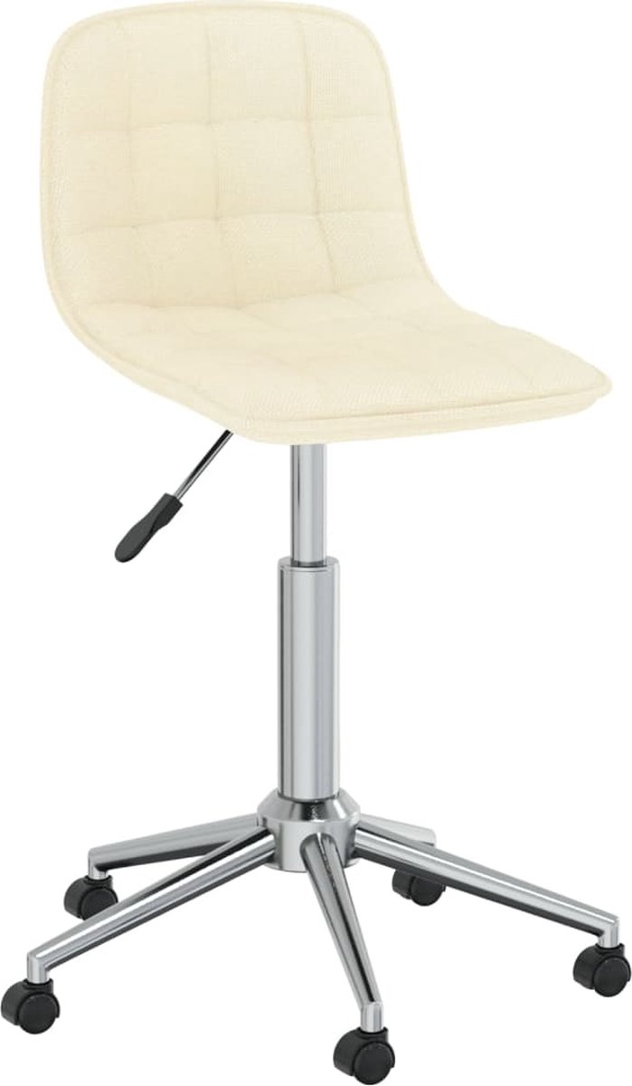 Prolenta Premium - Kantoorstoel draaibaar stof crèmekleurig