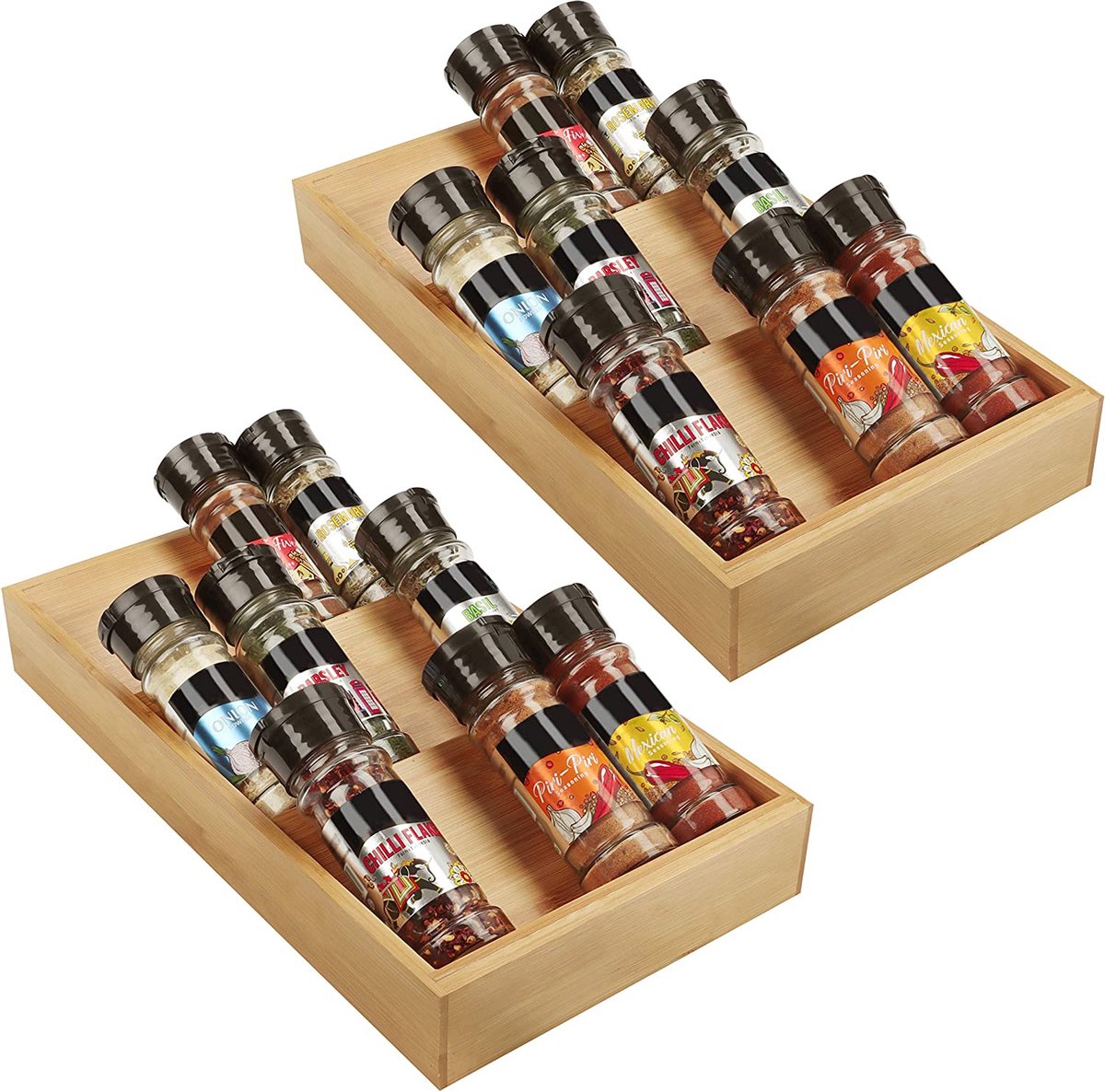 Spice rack kruidenrek rek voor bewaren van kruidenpotten kruidenorganiser