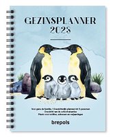 Brepols Gezins  planner 2023 - Handig weekoverzicht - 16,8 x 22 cm
