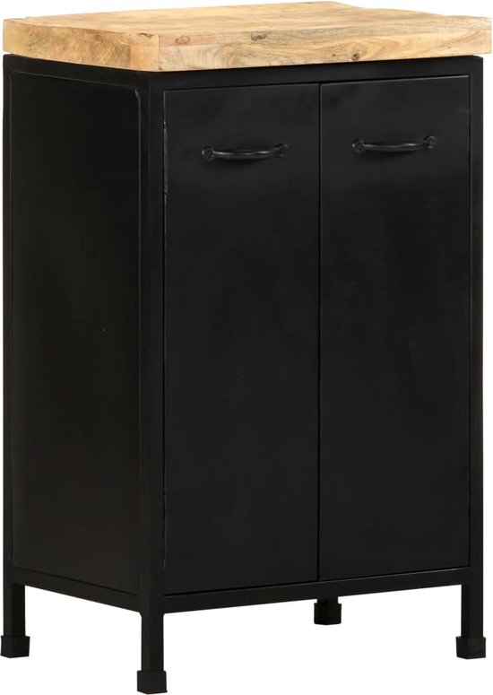 CHEFGASTRO Mobiel dressoir, opvouwbaar, voor terras, tuin, met draaggreep, h x b x d 74 x 152 x 70 cm, zwart, voor 4 personen, campingtafel, inklapbaar