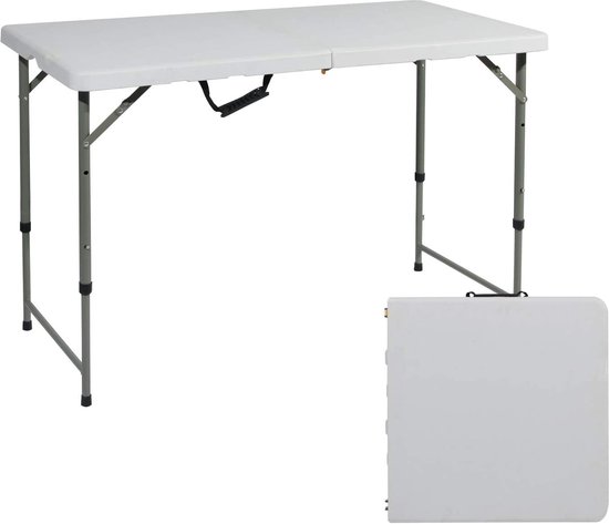 opvouwbare campingtafel lange opvouwbare buitentafel, stevige kunststof  picknicktafel... | bol.com