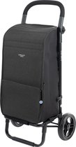 Bol.com Carlett URBAN Style Boodschappentrolley - 38 L- 2 wielen - Opvouwbaar - Volcano Zwart aanbieding