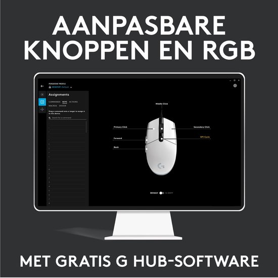 Logitech G203 LIGHTSYNC - Bedrade Gaming Muis - RGB verlichting - Zwart