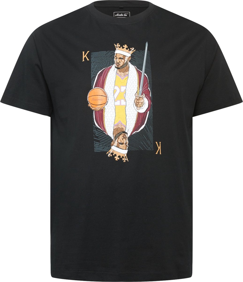 Mister Tee T-shirt King James LA Tee Zwart