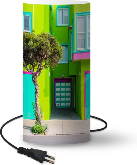 Lampe Colorée & Artistique - Lampe de bâtiments abstraits - 54 cm de haut -  Ø25 cm - Y... | bol