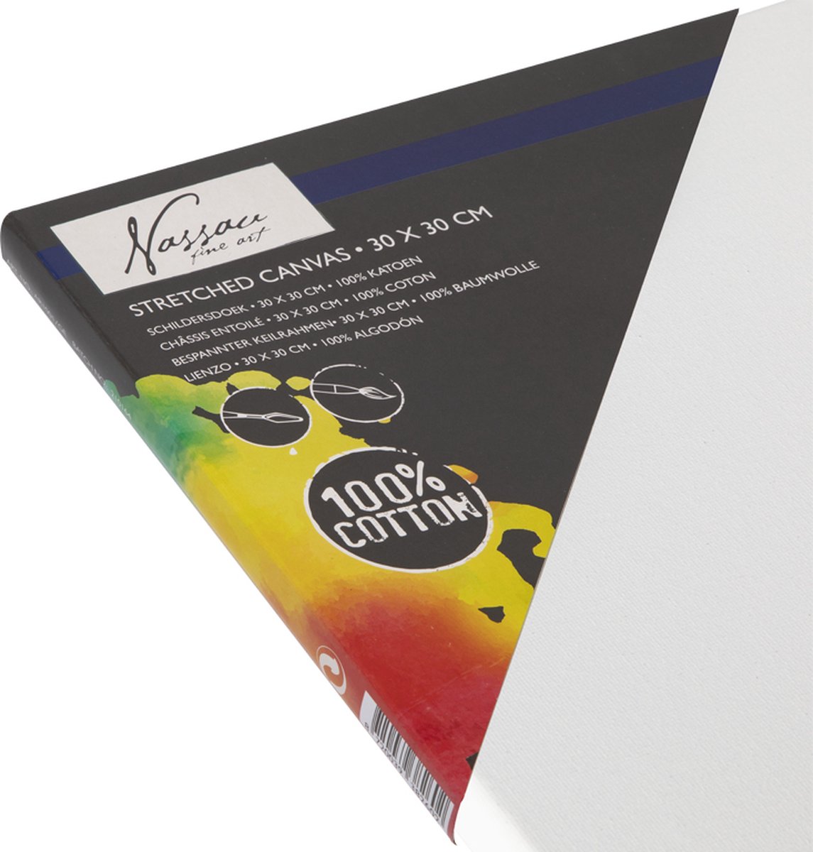 Schildersdoeken Set 12pcs - Formaat 30x30 cm - geschikt voor acryl-, olie- en aquarelverf - hoogwaardige kwaliteit canvas - perfect voor middelgrote schilderijen - goede prijs-kwaliteitverhouding — afbeelding 12