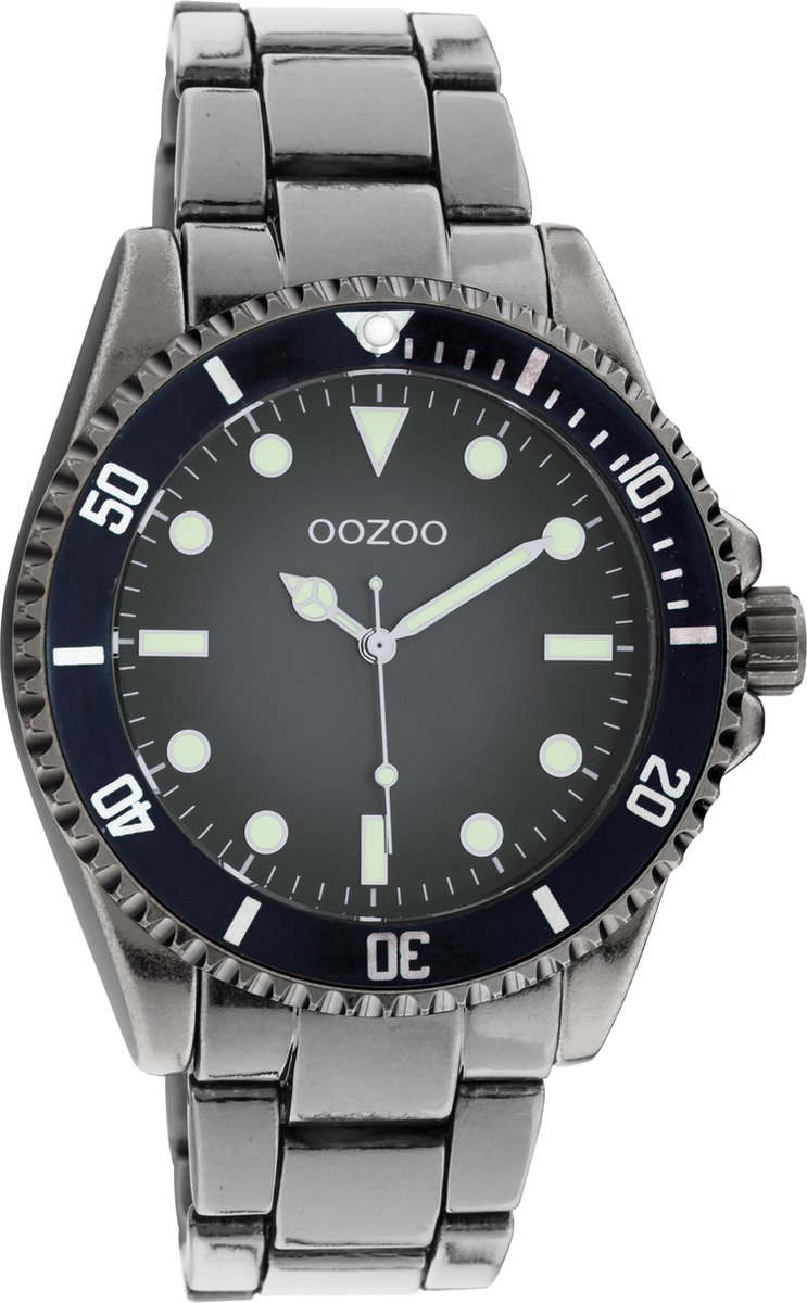 OOZOO Timpieces - Titanium horloge met titanium roestvrijstalen armband - C11013