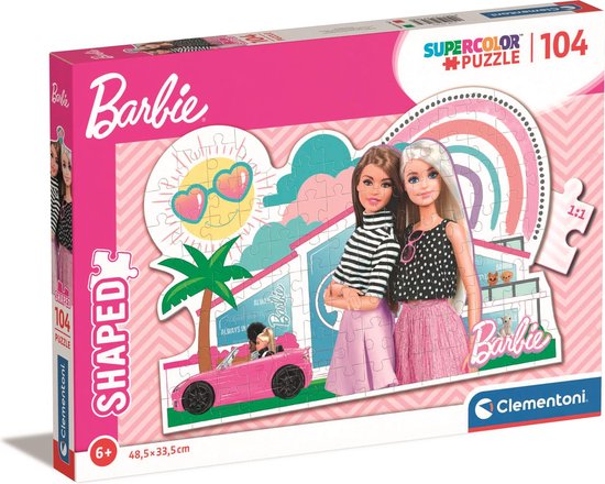 Puzzles pour enfants Clementoni , Puzzle Barbie 104 pièces, 6-8 ans - 27163