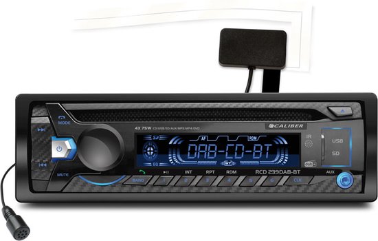 Autoradio Caliber avec Bluetooth - DAB - DAB+ - USB, SD, AUX, FM - Lecteur  CD - 1 DIN... | bol