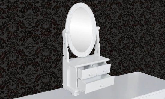 Miroir Maquillage LED Ovale Rotatif USB - Lumière Touch, Réglable, Neuf Driwei