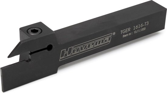 Huvema - Afsteekbeitel, 3mm wisselplaat - TGER 1616-T3 | bol