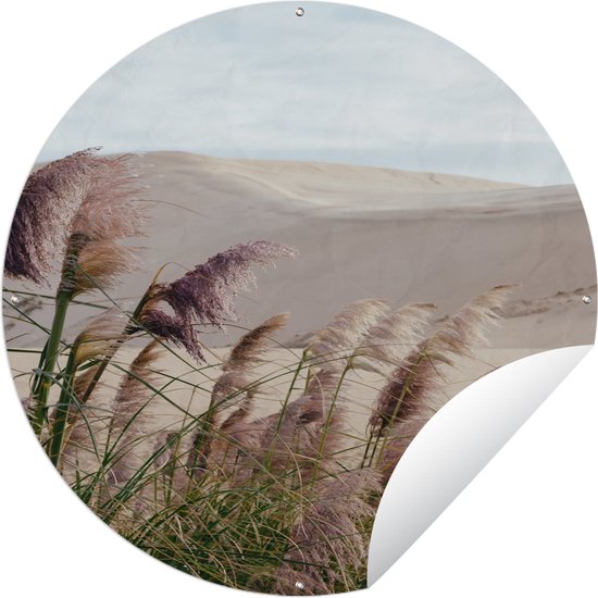 Tuincirkel Gras - Water - Natuur - 150x150 cm - Ronde Tuinposter - Buiten