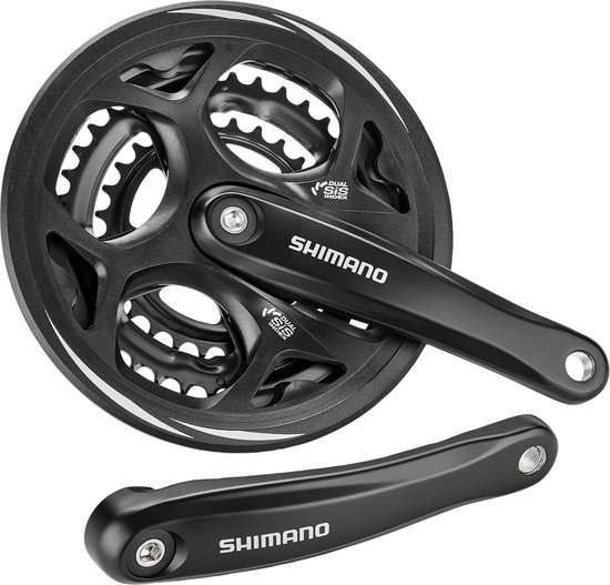 Shimano Crankstel Altus M311 7/8s 48-38-28t 175 Mm Zwart van Shimano — afbeelding 4