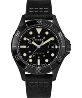 Timex Navi TW2U10000 Horloge - Leer - Zwart - Ø 41 mm