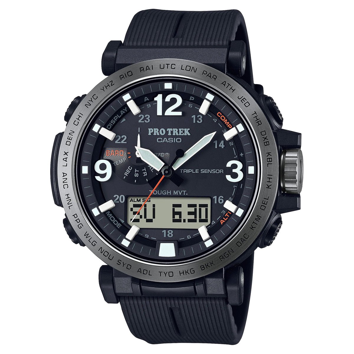 Casio Pro Trek PRW-6611Y-1ER Herenhorloge 51,5 mm - Zwart