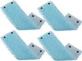 Leifheit - Clean Twist M / Combi Clean M vloerwisser vervangingsdoek met drukknoppen – super soft – 33 cm / set van 4