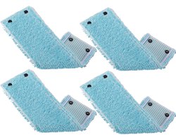 Leifheit - Clean Twist M / Combi Clean M vloerwisser vervangingsdoek met drukknoppen – super soft – 33 cm / set van 4