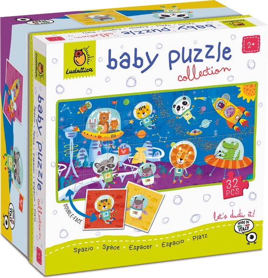 Ludattica Maxipuzzle Occhietti – 12 Pezzi Grandi Con Animali E 20 Occhietti Adesivi, Gioco Educativo Per Bambini