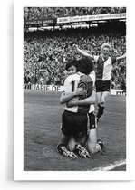 Walljar - Feyenoord - AFC Ajax '79 - Zwart wit poster
