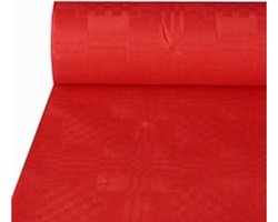 dun Gezichtsvermogen tragedie Papieren Damast Tafelkleed Rood 8m x 118cm,. | bol.com