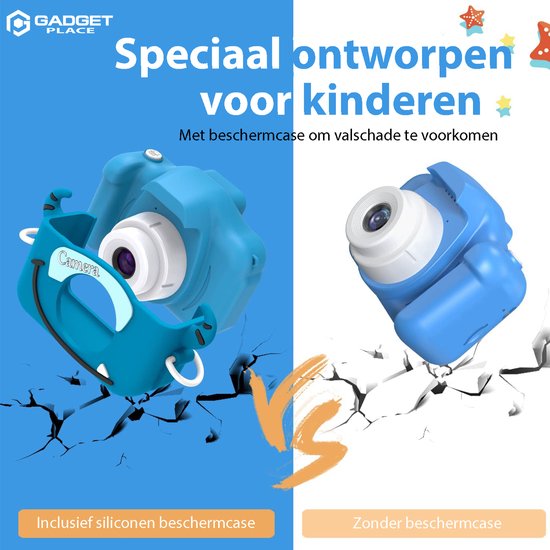 Kindercamera, Digitale Camera Met Hoge Resolutie Voor Het Maken Van Foto S En Video S Verjaardags En Kerstcadeau Met Geheugenkaart 5