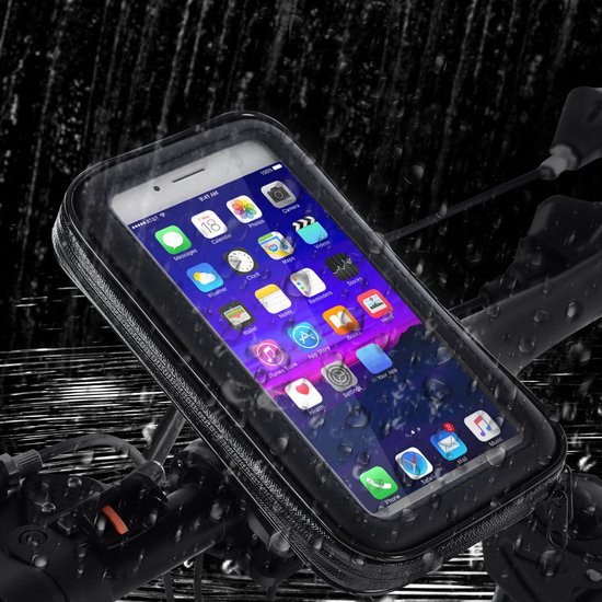 Motorfiets Telefoonhouder E-bike Scooter Telefoonklem Stuur Zij Glas Gemonteerde Houder Cradle Fit 4.9-8.1'' Mobiele Telefoon kopen vanaf een prijs van 41