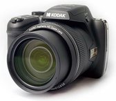 KODAK Pixpro AZ528 - Cámara digital bridge 16MP, zoom óptico 52x, estabilizador óptico, pantalla LCD de 3 pulgadas, vídeo Full HD 1080p, batería Li-ion - Negra