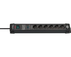 Premium-Line overspannings- beveiliging 26000A 6-voudig zwart 1,8m H05VV-F 3G1,5