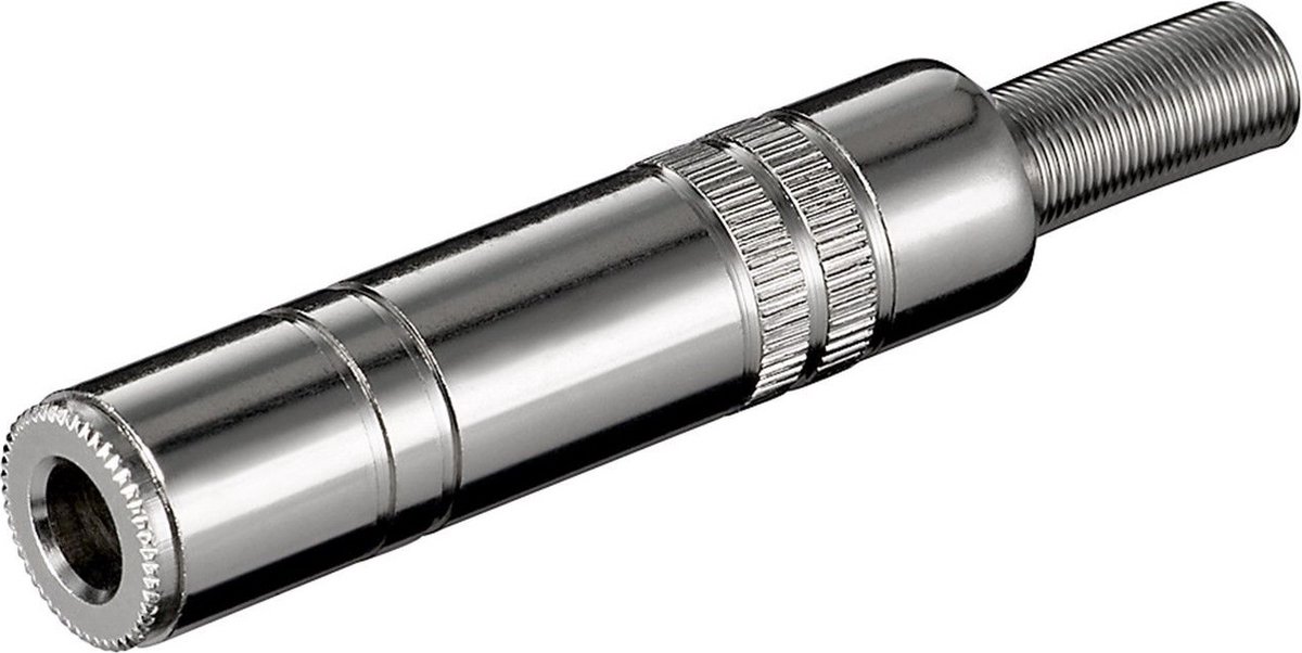 6,35mm Jack (v) connector - metaal - 3-polig / stereo