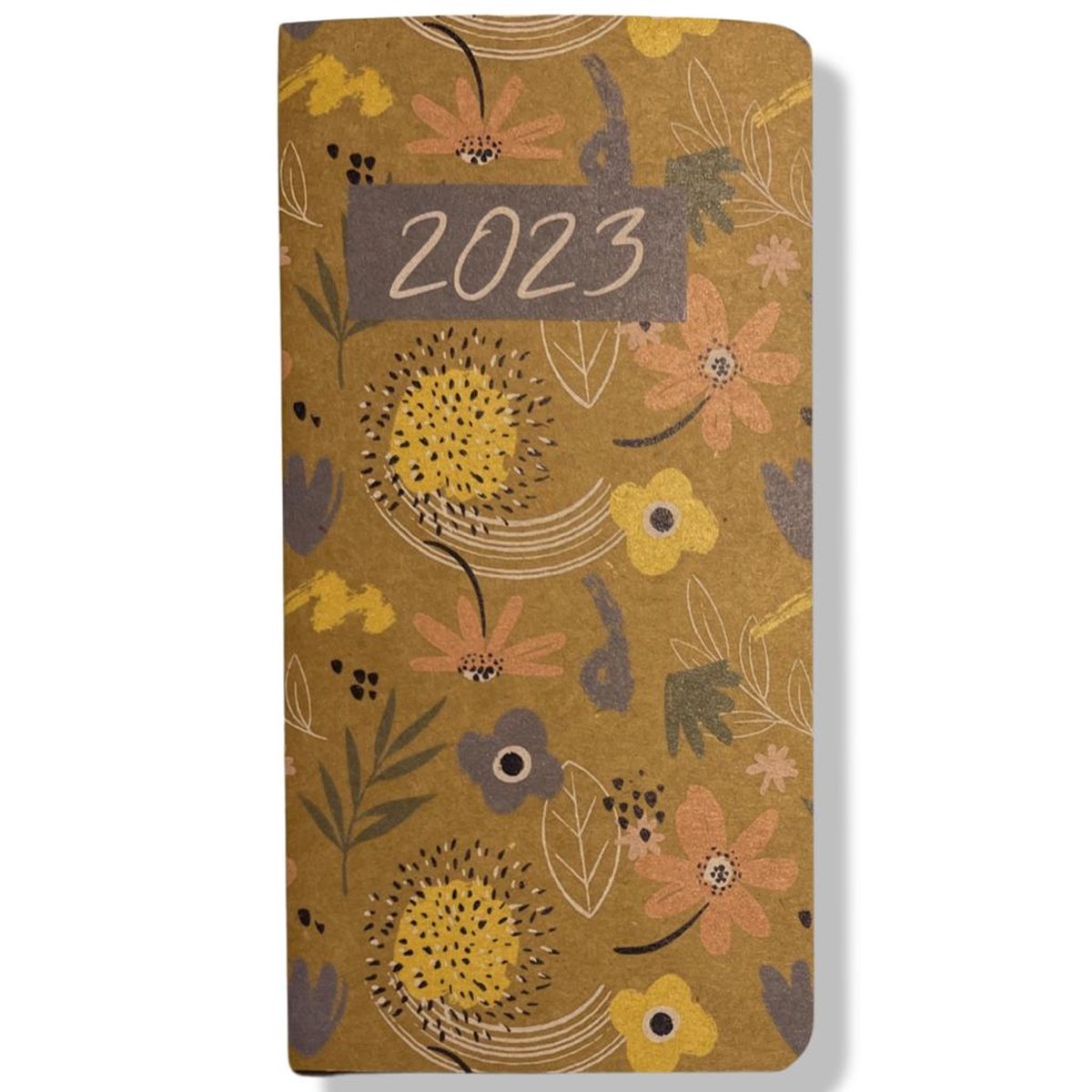 Fashion Pocket Agenda 2023 - Bloemen - 8,1x16cm - 1w/2p - Hardcover