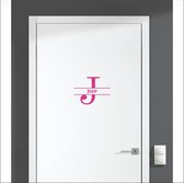 Sticker pour porte avec nom - Joep - Rose