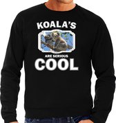 Dieren koalaberen sweater zwart heren - koalas are serious cool trui - cadeau sweater koala beer/ koalaberen liefhebber L