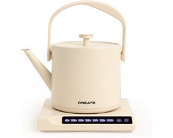 CREATE - Elektrische waterkoker 0,5 l met temperatuurregeling - Gebroken wit - HATTORI
