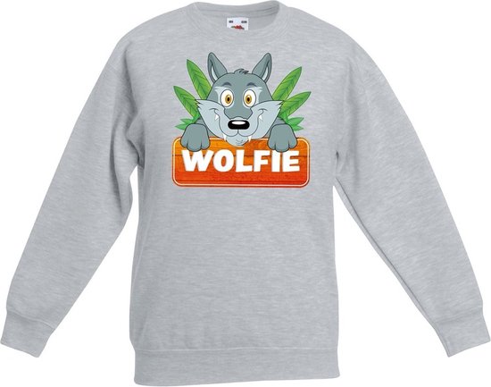 Besnoeiing vonnis Ophef Wolfie de wolf sweater grijs voor kinderen - unisex - wolven trui -  kinderkleding /... | bol.com