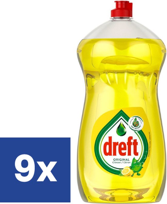 Liquide vaisselle Dreft Original Citroen (emballage économique) - 9 x 1480  ml