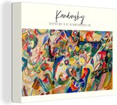 Canvas - Canvas schilderij - Kunst - Oude meester - Kandinsky - Abstract - Canvasdoek - Muurdecoratie - 80x60 cm