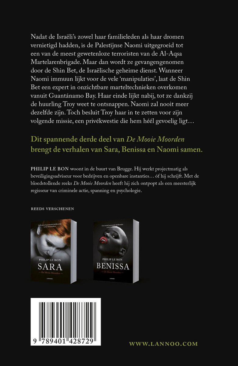 De mooie moorden 3 - Naomi - back cover
