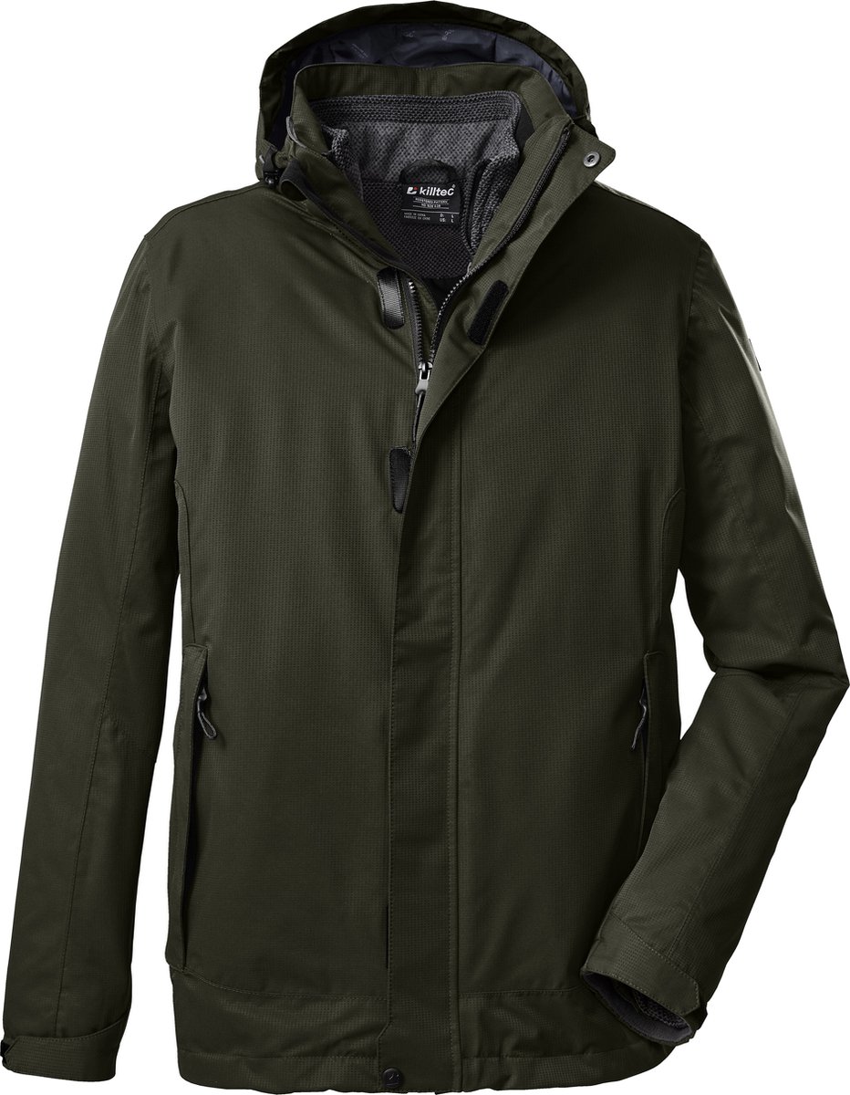 Killtec KOW 167 Men Jacket - Outdoorjas - Heren - Olijfgroen - Maat XXL