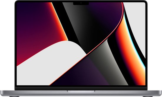 Apple MacBook Pro (Oktober, 2021) MKGQ3D/A - 14 inch - Apple M1 Pro - 1 TB - Space Grey - QWERTZ