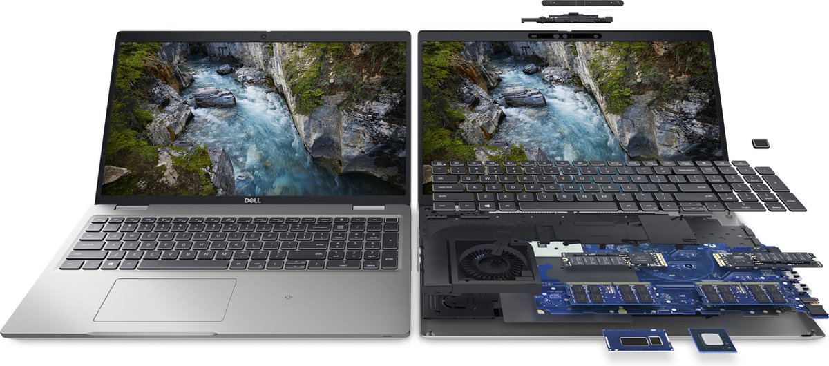 DELL Precision 3561 Intel® Core™ i7 i7-11850H Mobiel werkstation 39,6 cm (15.6") Full HD 16 GB DDR4-SDRAM 512 GB SSD NVIDIA T1200 Wi-Fi 6 (802.11ax) Windows 10 Pro Scandinavisch Grijs
