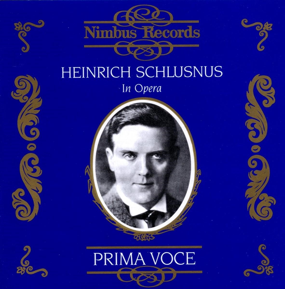 Heinrich Schlusnus - Heinrich Schlusnus In Opera (CD)