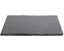 Serveerplank - leisteen - onderzetter - 20 x 30 cm - hapjesplank - kaarsenplateau