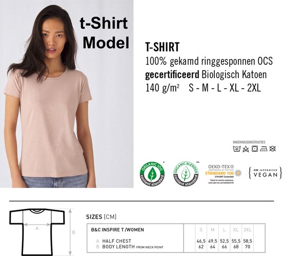 T Shirt Femme - Popart Sexy - Manches Courtes - Wit - Taille XL