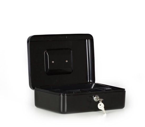 Securata Geldkistje - Plus - Zwart - Geldkistje met sleutel - Geldkistje spaarpot