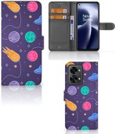 Smartphone Hoesje OnePlus Nord 2T Flip Case Portemonnee Space