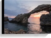 WallClassics - Toile - Pierres dans la mer - 40x30 cm Tableau sur toile (Décoration murale sur toile)