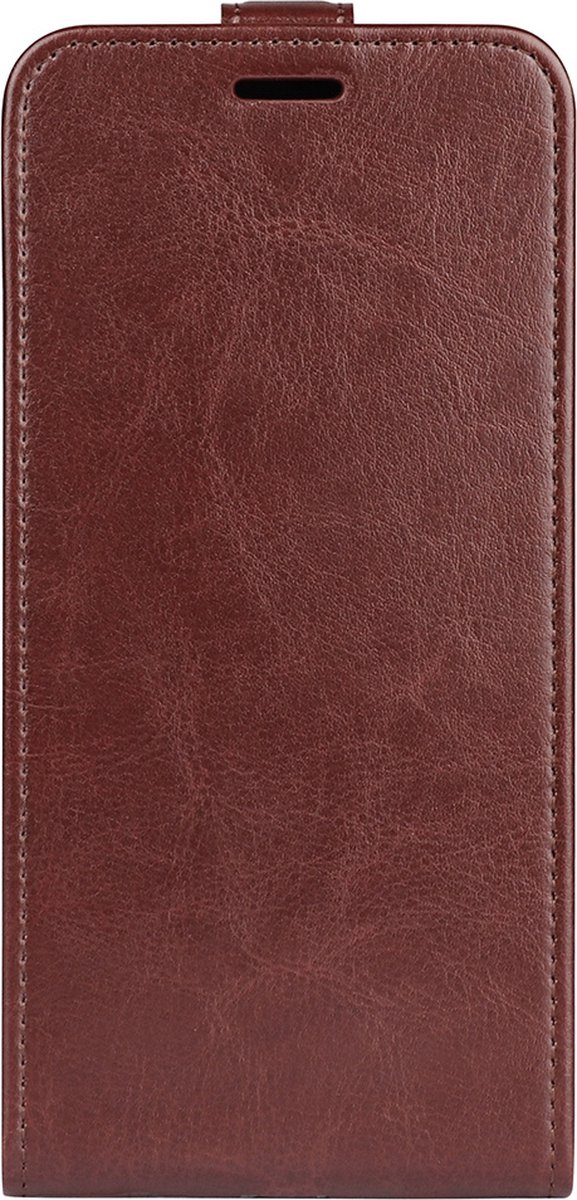 ShieldCase telefoonhoesje geschikt voor Apple iPhone 14 Pro Max Flip case bruin leer - Flipcase - Uitklapbaar hoesje - Leren hoesje - Leder case pasjeshouder