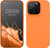 kwmobile telefoonhoesje geschikt voor Apple iPhone 14 Pro - Hoesje voor smartphone - Back cover in fruitig oranje